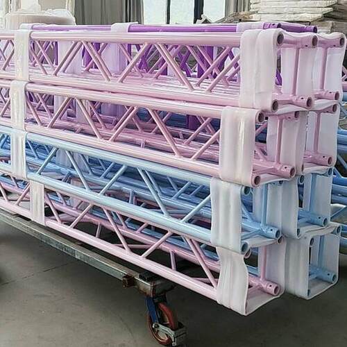 广东实体工厂生产粉蓝白黑色铝合金6082-T6桁架专做出口