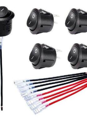 5PCS Round Rocker Switch ON Off SPST 20mm Mini 12 Volt