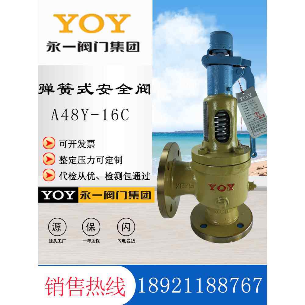 耀永逸安全阀A48Y/H-16/25/40Cdn50Dn80铸钢法兰蒸汽全启动
