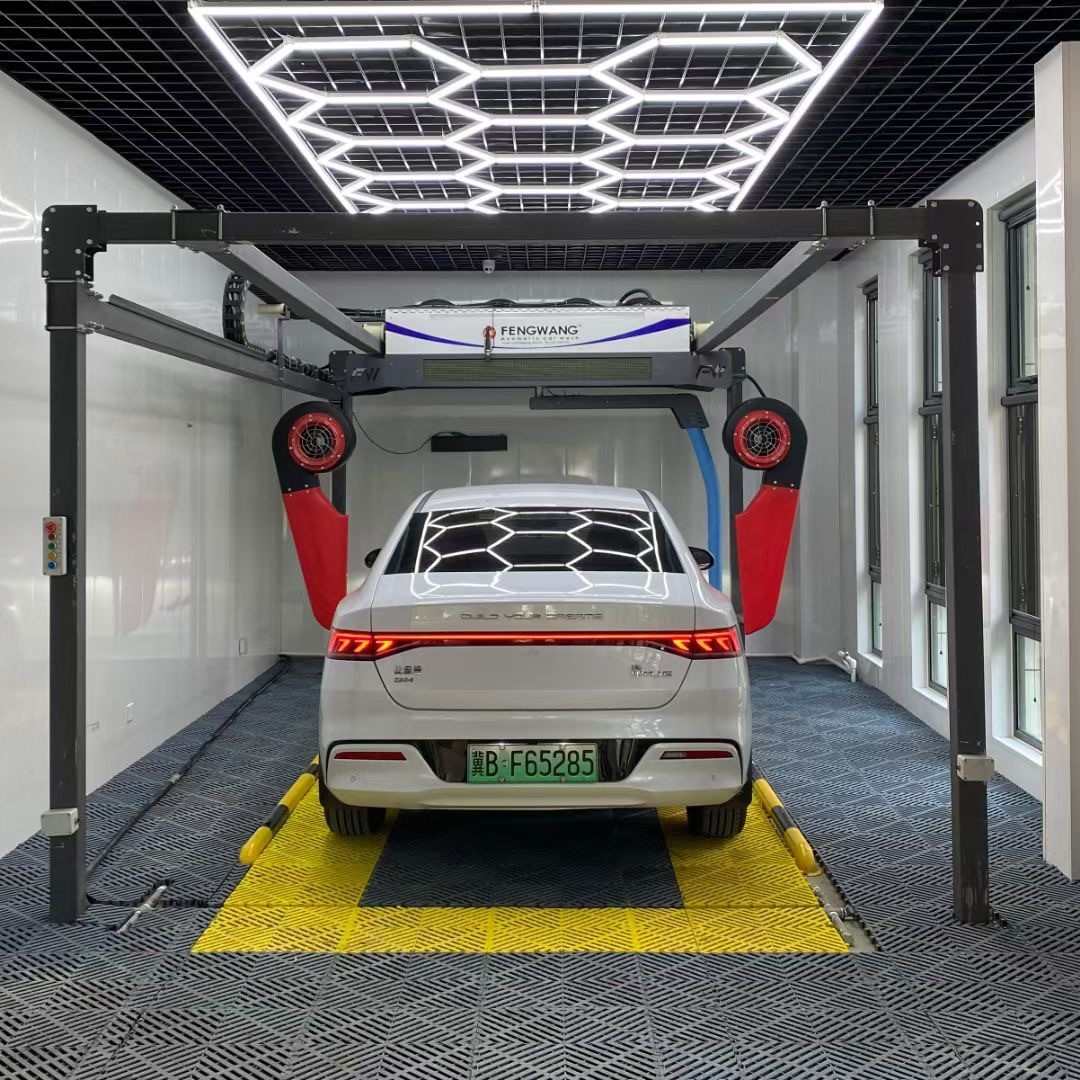 蜂王全自动洗车机高压脉冲智能无人值守24小时自助洗车设备一体机