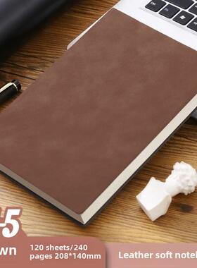 A5 B5 Notepad Thickened soft leather Notepad软皮笔记本