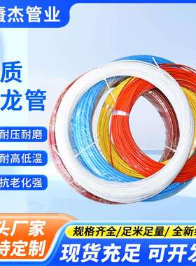 软质尼龙管黄色PA11PA12尼龙管气管红色尼龙管蓝色尼龙汽管6x4