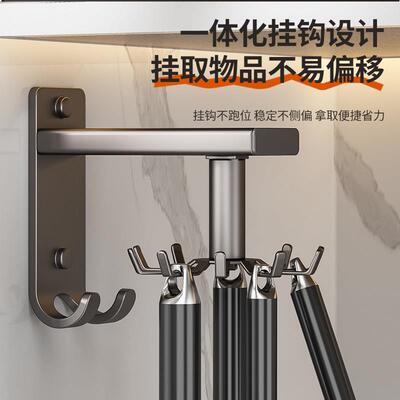 厨旋转房挂钩锅铲物架免打孔壁挂菜板挂架胶强力墙黏BL-C1539上免