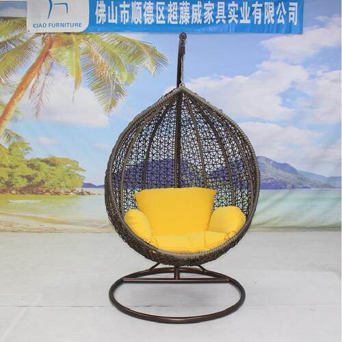 椅户懒外秋千吊CF1433H篮藤椅家用休阳闲人室吊内台鸟巢椅吊床摇