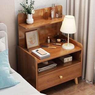 床头柜卧室家用加宽床边小柜子带抽屉收纳柜出租屋卧室简易储物柜