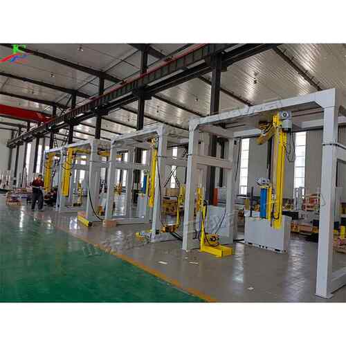 龙门式悬臂缠绕包装机.KW悬臂式缠绕机纸箱四面自动裹膜机