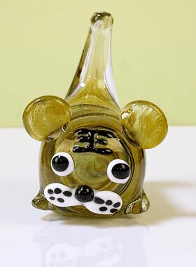 琉璃老虎家居玄关摆件LL0020