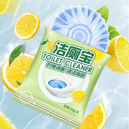 Lemon Scented Toilet Cleaner Blue Bubble - Specialized for t