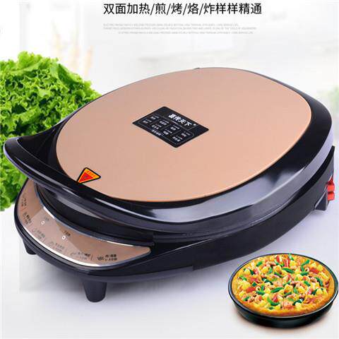 新款大号加深双面悬浮加热家用电饼铛煎烤薄饼机烙饼档锅工厂