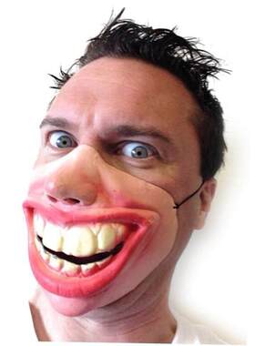 Big Teeth Latex Mask for Movie Fancy Dress Fools day