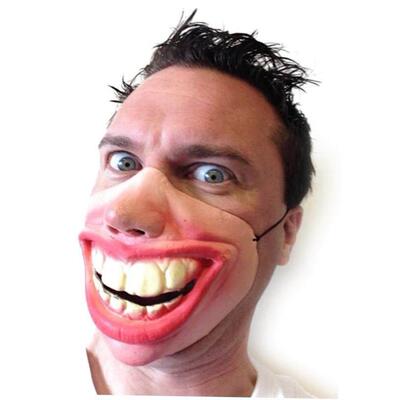 Big Teeth Latex Mask for Movie Fancy Dress Fools day