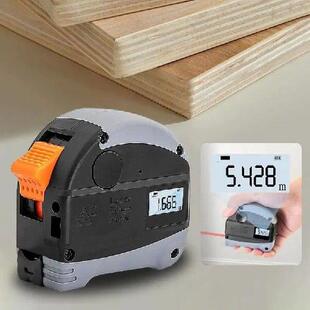 Measures 5m Digital Tape Measure 2 In 1 Retractable Tape