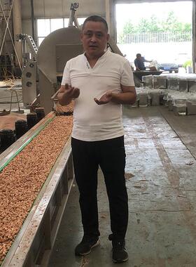 新款炒货机鹰嘴豆连续式炒货机杂粮麸皮滚筒炒货机饲料电磁炒制机