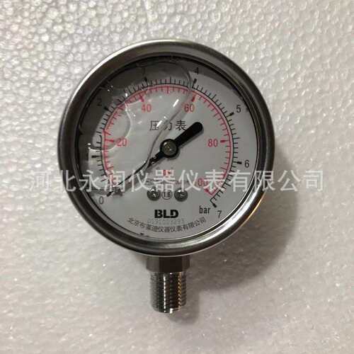 北京布莱迪 BLD 全不锈钢 耐震压力表 YTHN-063.AO
