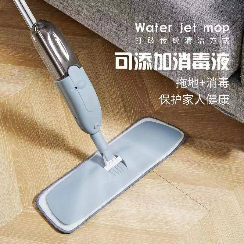 微湿喷水拖把大号免手洗懒人平板拖把家用地板拖把旋转地拖墩布