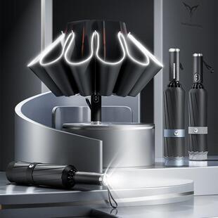 德国天珩真双层超大号加厚加固抗风暴全自动雨伞男晴雨折叠反向伞