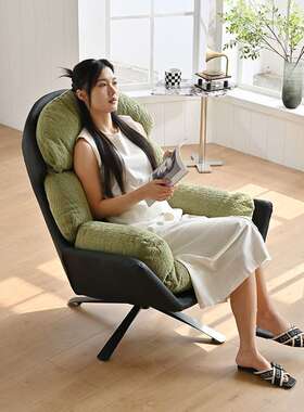 单人旋转沙发轻奢阳台客卸厅可拆休闲老虎简椅约久坐不累椅HS-922