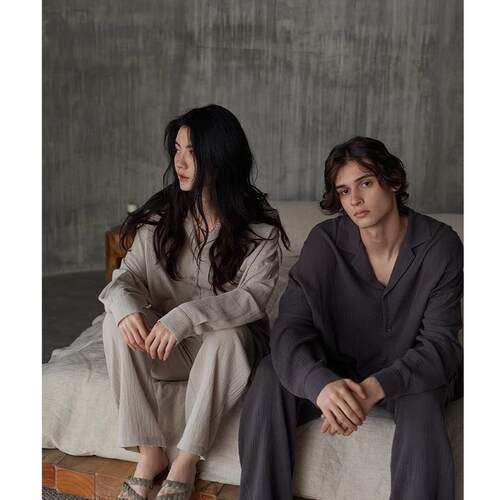 Women Luxury Pajamas Men Sleepwear home clothing男女睡衣裤套