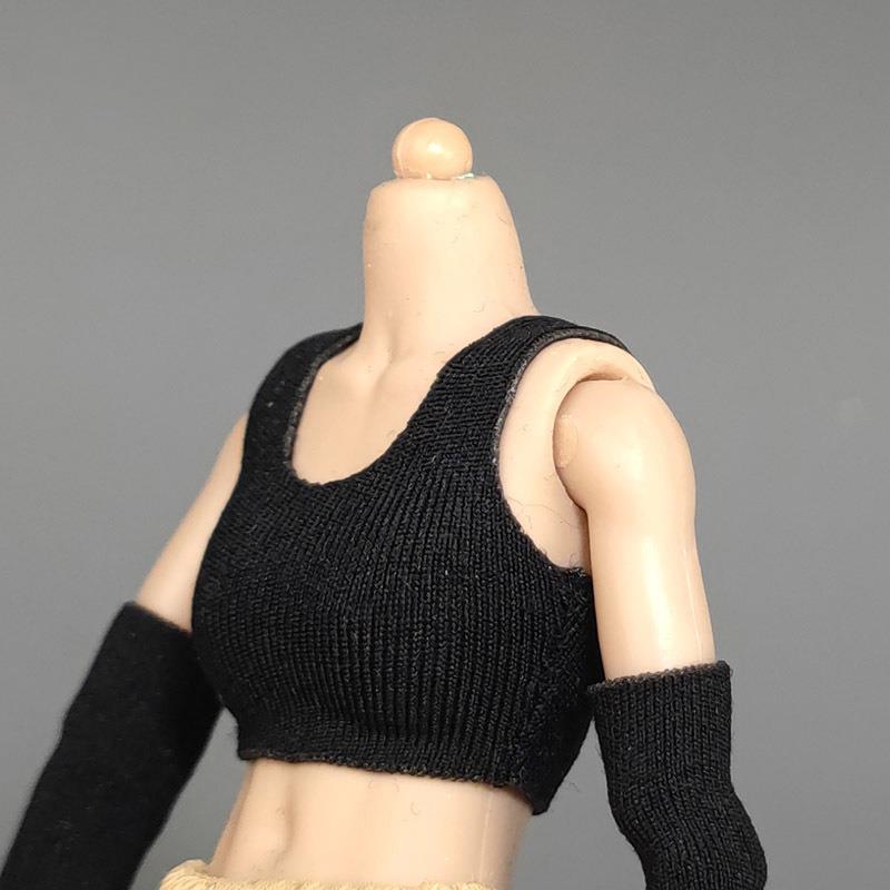 1/12兵人衣服配件T恤6寸figma可动人偶手办模型shf素体小背心上衣