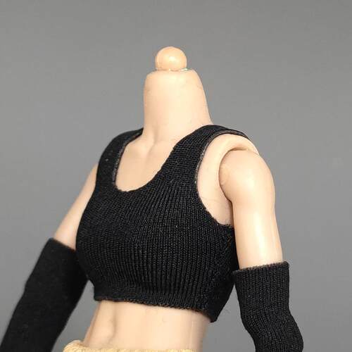 1/12兵人衣服配件T恤6寸figma可动人偶手办模型shf素体小背心上衣