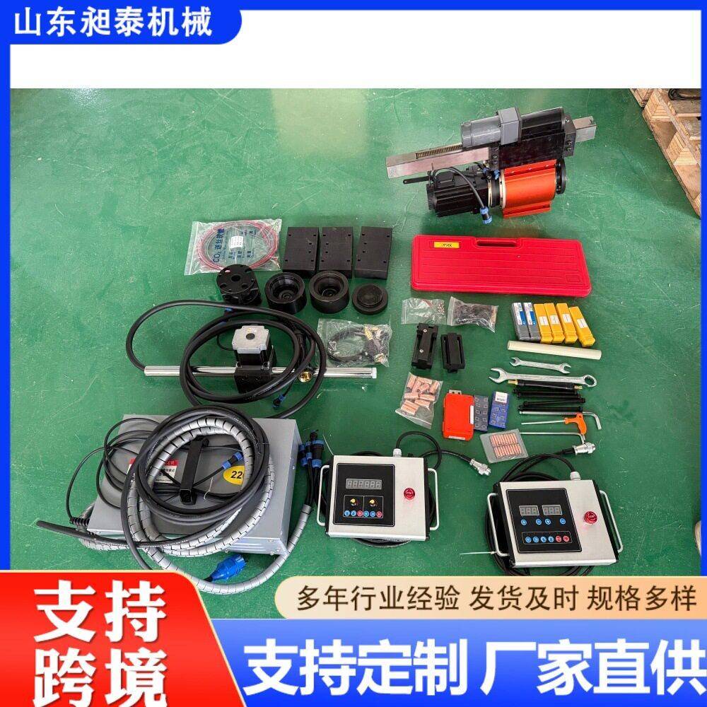 起重机轴承座外圆车床便携式车焊螺纹一体镗床轴套修复外圆加工机