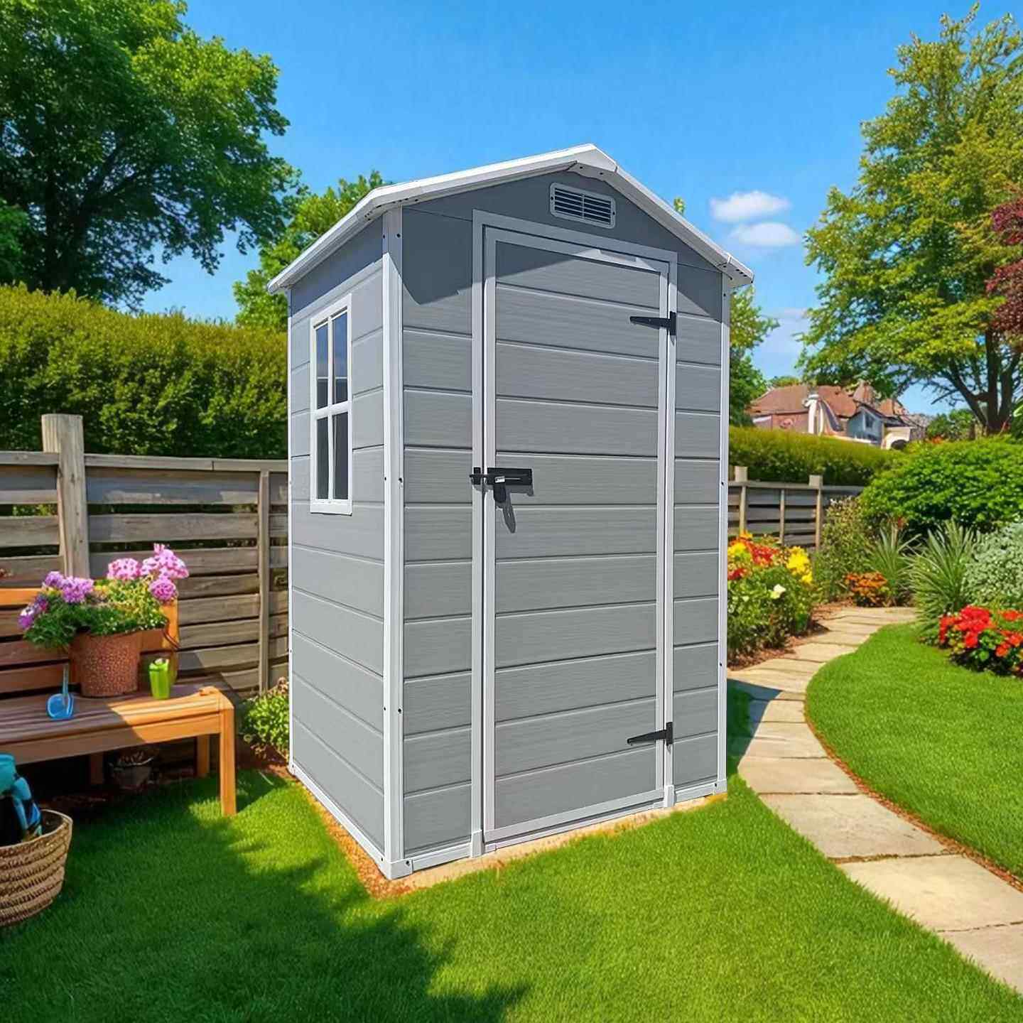 工具房户外庭院储物房组装收纳屋花园活动房楼顶移动房室外简易房