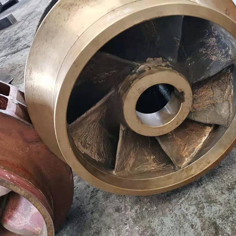 厂家供应自吸式铜叶轮离心泵铜材质叶轮铸铁卧式冷凝水泵配件泵头