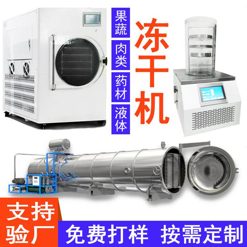 大型商用真空冷冻干燥机茶叶水蛭冻干粉机中小型家用冻干机器厂家