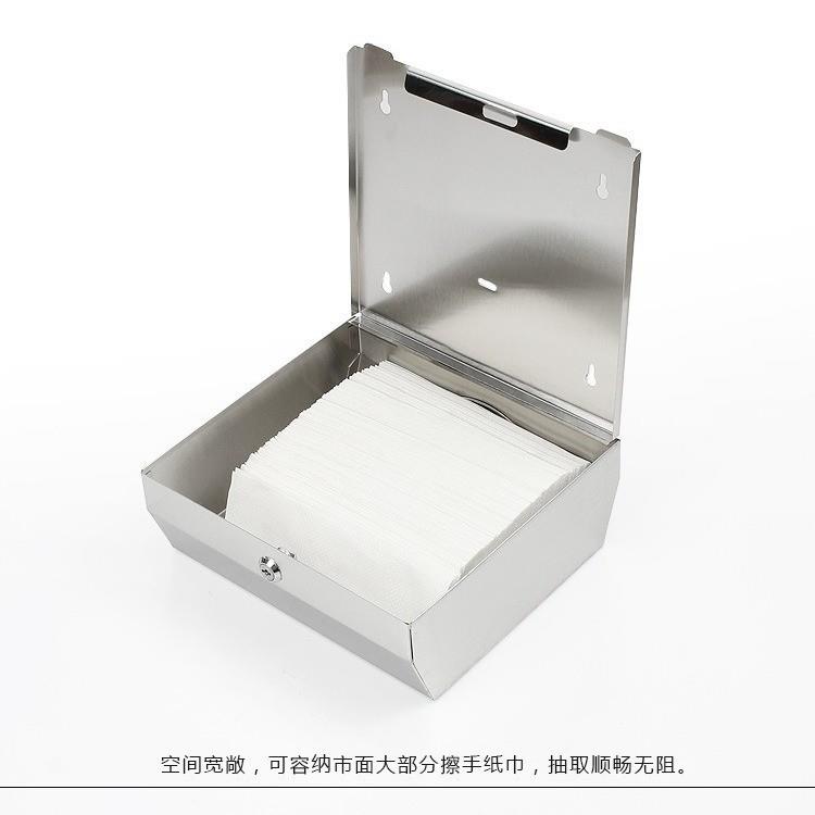 钛金卫生间不锈钢大卷纸架厕纸架大卷纸盒大盘纸巾盒方形纸巾盒