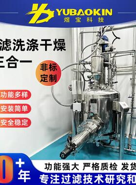洗涤过滤干燥三合一过滤机多功能设备不锈钢洗涤过滤干燥三合一