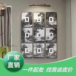 轻奢装饰画设计师立体卡纸石膏人像实物画客餐厅玄关墙壁高端挂画