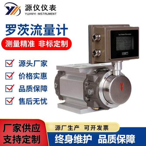 天然气气体腰轮罗茨流量计智能流量数显沼气煤气甲烷精度容积式