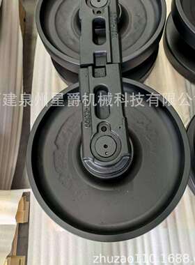 泉州挖机配件引导轮小崧PC20/30/40/60导向轮涨紧轮四轮一带