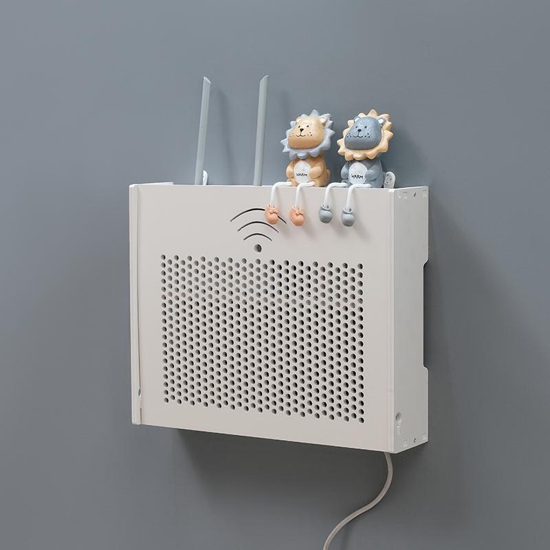 免打孔路由器收纳壁挂WiFi明暗装弱配电表多媒体箱空开盒装饰画