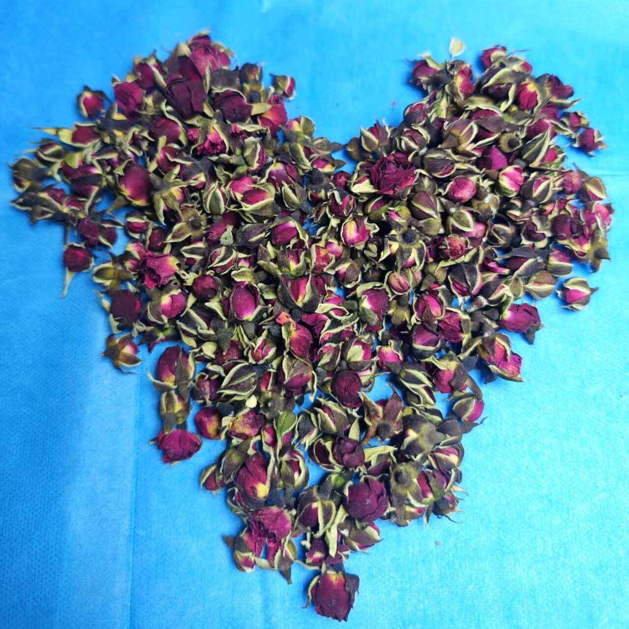 16年老店 金边玫瑰花茶 粉红玫瑰干花 150克 花托有白斑