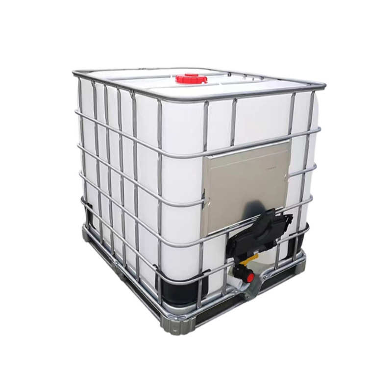 厂家供应加厚塑料方形吨桶1000升集装桶 IBC叉车周转桶集装塑料