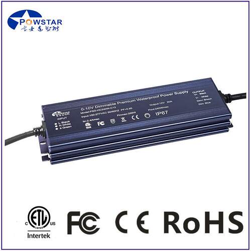 0-10V调光200W防水恒压开关电源12V24V36V48V输出