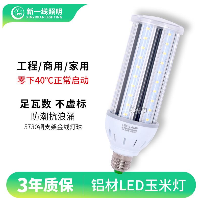 工程款led玉米灯泡e27螺口220V节能照明110V吊灯路灯庭院灯光源
