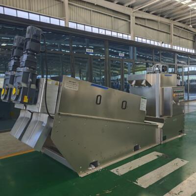 131叠螺机污泥脱水机 SXDL-402固液分离压滤机 养殖废水处理设备