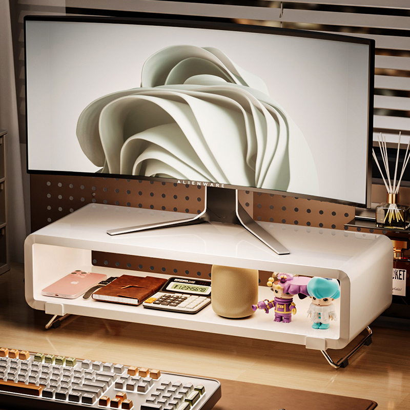 显示器增高架台式电脑桌面收纳置物办公桌宿舍笔记本抬高支撑托架