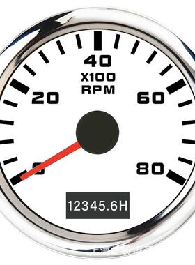 52mm改装发动机通用转速表3/4/6/7/8K适用于汽车船游艇9-30V
