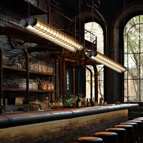 工业风吊灯美式复古创意餐厅长条酒吧清吧咖啡厅烧烤店餐桌吧台