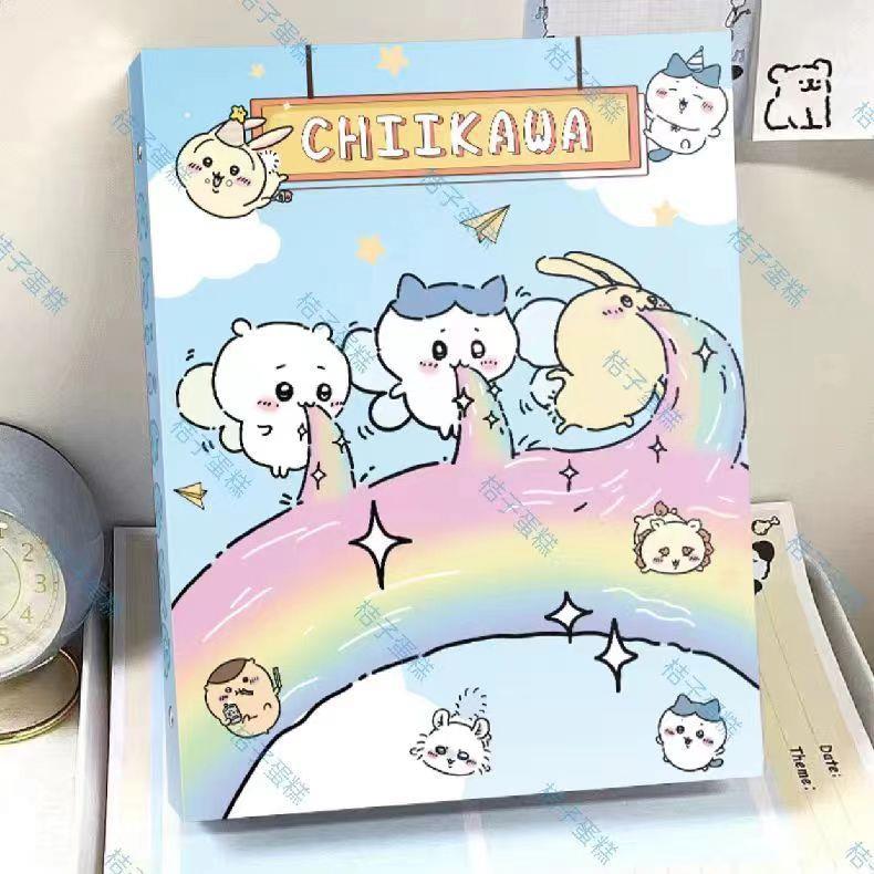 彩虹吉伊卡哇卡册a5插页式四宫格卡通可爱高颜值超硬绝美追星收纳