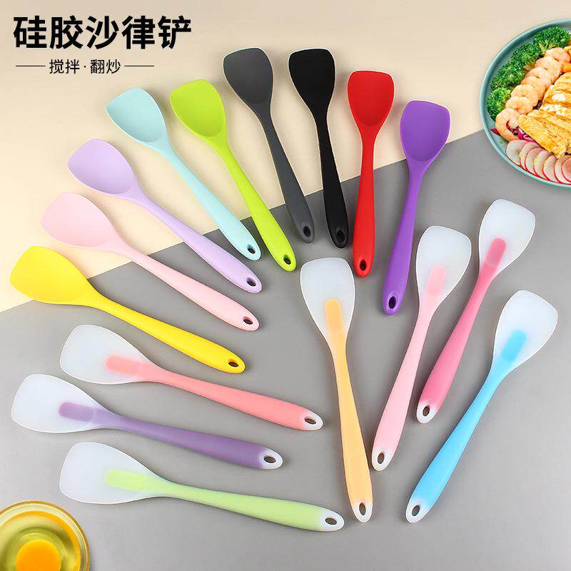 硅胶沙律铲 一体式铲子 搅拌铲搅拌勺 烘焙刮铲鸭舌铲 厨房工具
