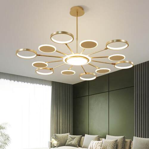 北欧客厅吊灯简约现代大气卧室店新餐厅酒咖啡网红分子9919灯吧款