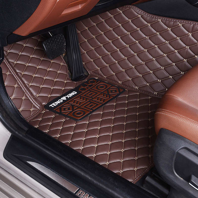 专车专用全包围汽车脚垫耐磨皮革单层柔软丝圈双层五座四季通用款