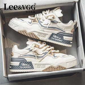 Lee&vgg潮牌男鞋2025新款小众设计板鞋百搭厚底大码运动休闲鞋男