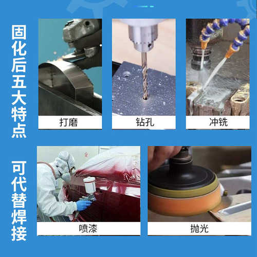 直销汇瑞铁质修补剂 修复铸铁件磨损腐蚀高强度耐腐蚀金属铸工胶