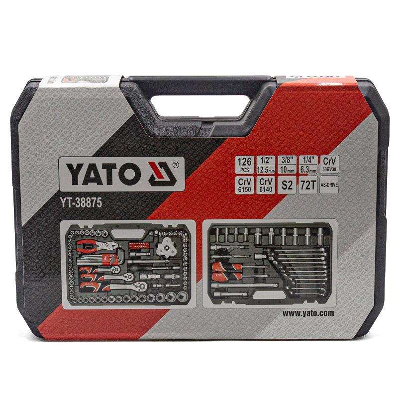 YATO汽保组套大中小飞1/2/4/3/8套筒扳手套装汽车维修保养工具