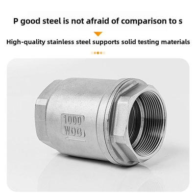 201/304不锈钢立式止回阀H12止逆阀水泵水管单向阀4分6分DN25 50